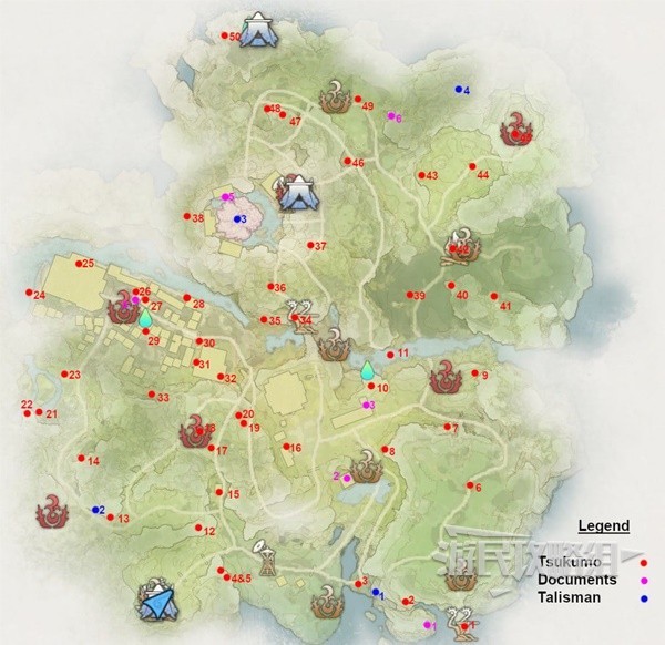 《狂野之心》春霞古道收集地图 春霞古道收集品位置